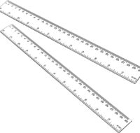 Règle 30 cm transparent