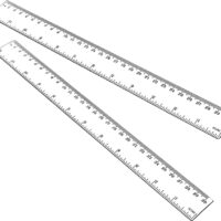 Règle 30 cm transparent