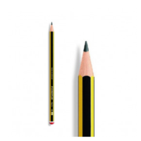 Crayon HB noir/jaune à papier