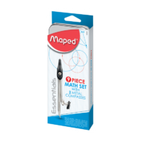 Boite Geométrie  (9 PCS) de qualité MAPED