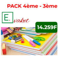 Pack 4ème - 3ème avec des cahiers de format A4