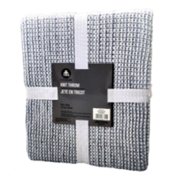 Couverture Jeté en tricot bleu hometrends (127cm x 152cm)
