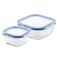 Ensemble 4 pièces en bol en verre Starfrit LocknLock
