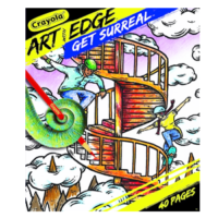 Livre de coloriage crayola art and edge get surreal 40 pages