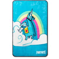 Couverture jeté fortnite licorne brite (116cm x 152cm)