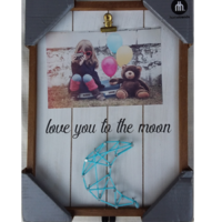 Cadre photo love you to the moon hometrends
