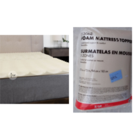 Surmatelas en mousse alvéolée de 2.5cm à 5 zones de Kotter Home