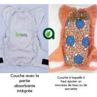 Couches bébé avec serviette intégrée